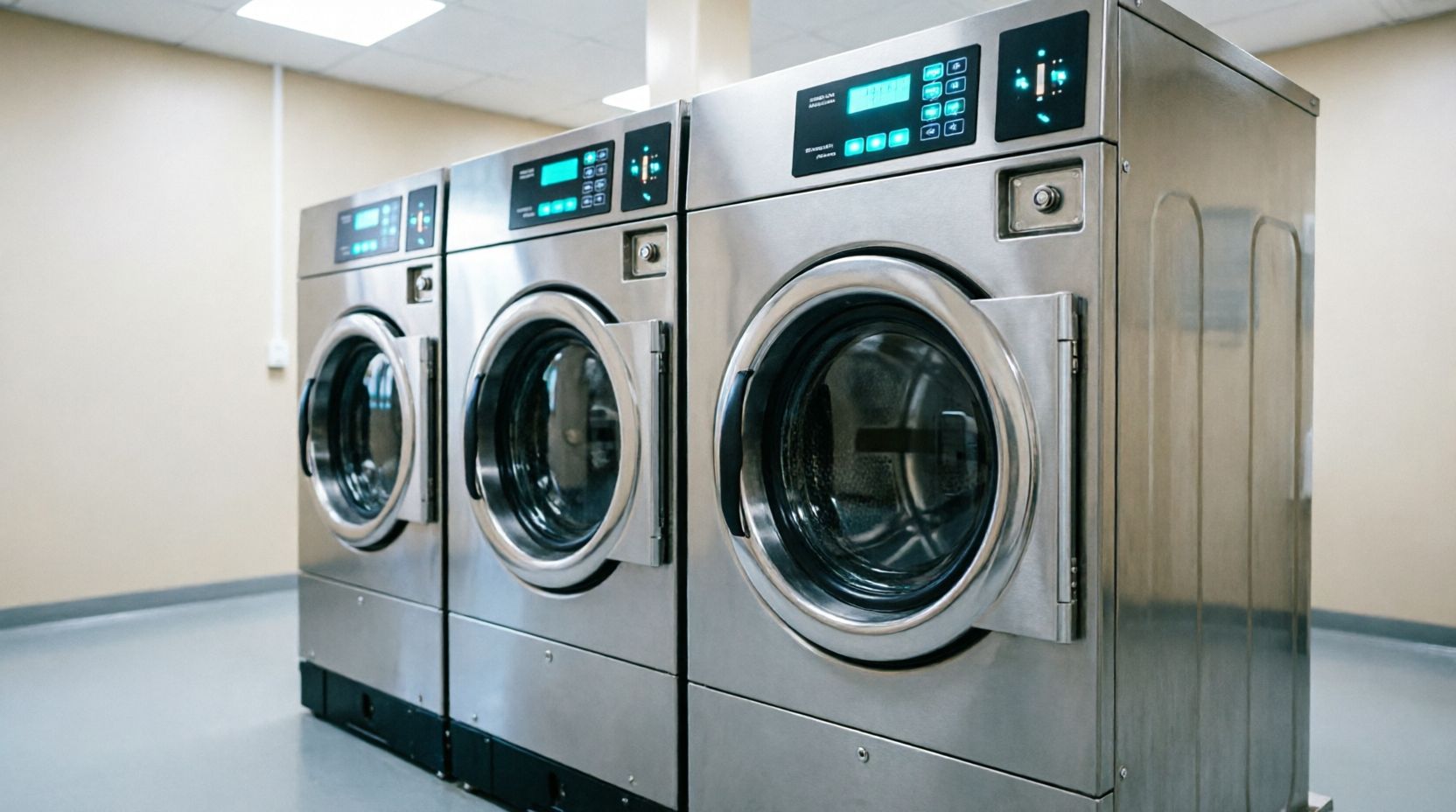 Modern high-efficiency laundry equipment
